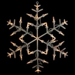 Northlight 13.5" Lighted Snowflake Christmas Window Silhouette Decoration 22 Northlight 13.5" Lighted Snowflake Christmas Window Silhouette Decoration -Northlight D491427S 11
