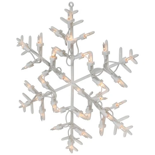 Northlight 13.5" Lighted Snowflake Christmas Window Silhouette Decoration 13 Northlight 13.5" Lighted Snowflake Christmas Window Silhouette Decoration - Image 11