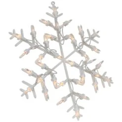 Northlight 13.5" Lighted Snowflake Christmas Window Silhouette Decoration 26 Northlight 13.5" Lighted Snowflake Christmas Window Silhouette Decoration -Northlight D491427S 15