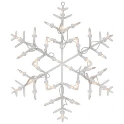 Northlight 13.5" Lighted Snowflake Christmas Window Silhouette Decoration 18 Northlight 13.5" Lighted Snowflake Christmas Window Silhouette Decoration -Northlight D491427S 3