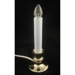 Northlight 9" White & Gold Christmas Candle Lamp With Sensor -Northlight D491438S 3