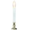 Northlight 9" White & Gold Christmas Candle Lamp With Timer -Northlight D491439S 1