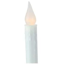 Northlight 8.75" Pre-Lit White & Gold LED C5 Flickering Christmas Candle Lamp With Handle Base 13 Northlight 8.75" Pre-Lit White & Gold LED C5 Flickering Christmas Candle Lamp With Handle Base -Northlight D491441S 13