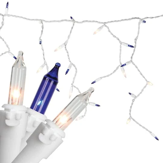 Northlight 150ct. Blue & Clear Mini Icicle Christmas String Lights Set 5 Northlight 150ct. Blue & Clear Mini Icicle Christmas String Lights Set - Image 3