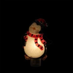 Northlight 6" Black & Red Penguin With Santa Hat Christmas Night Light 8 Northlight 6" Black & Red Penguin With Santa Hat Christmas Night Light -Northlight D491468S 2