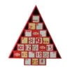 Northlight 14.5" Red Tree Shaped Christmas Advent Calendar Decoration -Northlight D491521S 1