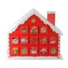 Northlight 10.25" Red & White Advent House With Chimney Storage Box 1 Northlight 10.25" Red & White Advent House With Chimney Storage Box -Northlight D491523S 1