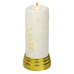 Northlight 9" Gold & White Nativity Scene Flameless Candle -Northlight D491537S 3