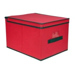 Northlight 16" Red And Green Collapsible Christmas Decoration Storage Box 10 Northlight 16" Red And Green Collapsible Christmas Decoration Storage Box -Northlight D491548S 2