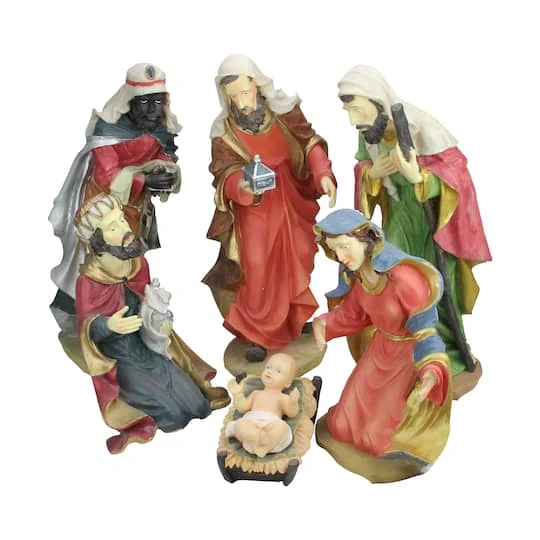 Northlight 19" Holy Family Nativity Statue Set, 6pc. 3 Northlight 19" Holy Family Nativity Statue Set, 6pc.