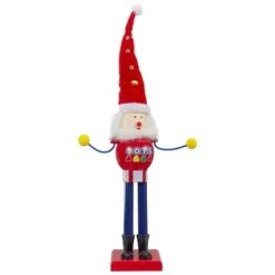 Northlight 16.75" Red & Blue Dots Christmas Nutcracker Figurine 12 Northlight 16.75" Red & Blue Dots Christmas Nutcracker Figurine -Northlight D491570S 4