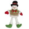 Northlight 18" Red & Green Sitting Smiling Snowman Christmas Figure -Northlight D491581S 1