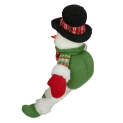 Northlight 18" Red & Green Sitting Smiling Snowman Christmas Figure 13 Northlight 18" Red & Green Sitting Smiling Snowman Christmas Figure -Northlight D491581S 5