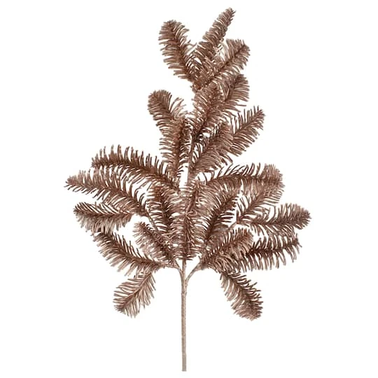 Northlight Rose Gold Pine Branch Christmas Spray 3 Northlight Rose Gold Pine Branch Christmas Spray