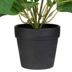 Northlight 14.5" Potted White Artificial Christmas Poinsettia Flower Plant 8 Northlight 14.5" Potted White Artificial Christmas Poinsettia Flower Plant -Northlight D491641S 2