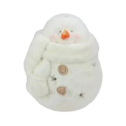 Northlight 11" White Snowman With Star Cut-Outs Tealight Candle Holder -Northlight D491644S 1 1