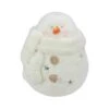 Northlight 11" White Snowman With Star Cut-Outs Tealight Candle Holder -Northlight D491644S 1