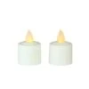 Northlight 1.5" White LED Flickering Amber Lighted Christmas Votive Candles, 2ct.