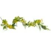 Northlight 5ft. Yellow Daisy & Berry Floral Spring Garland 1 Northlight 5ft. Yellow Daisy & Berry Floral Spring Garland -Northlight D587316S 1