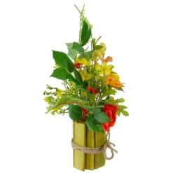 Northlight 13" Potted Ranunculus & Rose Floral Spring Arrangement 12 Northlight 13" Potted Ranunculus & Rose Floral Spring Arrangement -Northlight D587318S 4