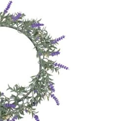 Northlight 16" White LED Lighted Artificial Lavender Spring Wreath 8 Northlight 16" White LED Lighted Artificial Lavender Spring Wreath -Northlight D587319S 2
