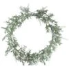Northlight 16" White LED Lighted Artificial White Lavender Spring Wreath -Northlight D587323S 1