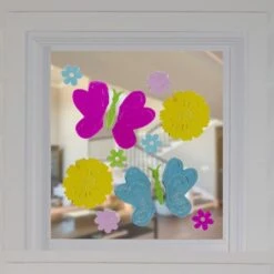 Northlight Butterflies & Flowers Spring Gel Window Clings 7 Northlight Butterflies & Flowers Spring Gel Window Clings -Northlight D587327S 2