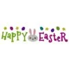 Northlight Pink & Green Happy Easter Spring Gel Window Clings -Northlight D587329S 1