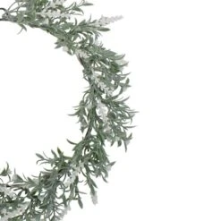 Northlight 16" White LED Lighted White Lavender Artificial Spring Wreath 9 Northlight 16" White LED Lighted White Lavender Artificial Spring Wreath -Northlight D587331S 3