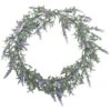 Northlight 16" White LED Lighted White & Purple Lavender Artificial Spring Wreath 1 Northlight 16" White LED Lighted White & Purple Lavender Artificial Spring Wreath -Northlight D587332S 1