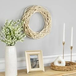 Northlight 15" Unlit Natural Weeping Willow Spring Twig Wreath 11 Northlight 15" Unlit Natural Weeping Willow Spring Twig Wreath -Northlight D587343S 2