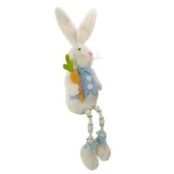 Northlight 22" Blue & White Boy Easter Bunny Beaded Figure -Northlight D587348S 3