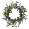 Northlight 20" Purple Lavender & Spring Foliage Artificial Wreath 2 Northlight 20" Purple Lavender & Spring Foliage Artificial Wreath -Northlight D587355S 1