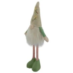 Northlight 22" Lighted Green & Cream Standing Gnome With Knitted Hat Figure -Northlight D587357S 5