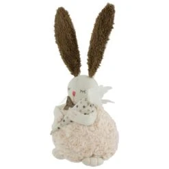 Northlight 14" Beige & Brown Plush Easter Bunny Holding A Carrot Figure 12 Northlight 14" Beige & Brown Plush Easter Bunny Holding A Carrot Figure -Northlight D587358S 4