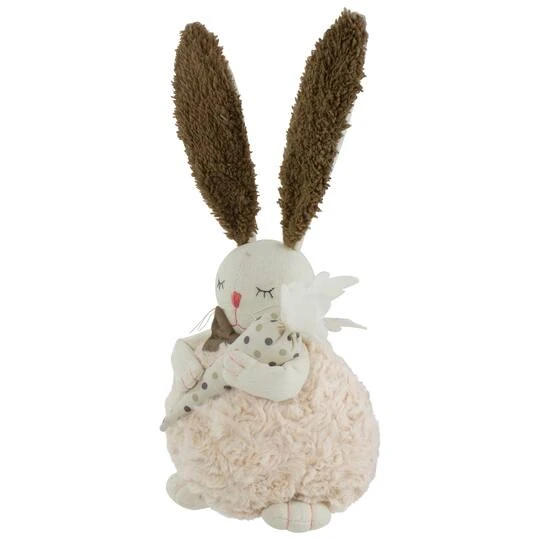 Northlight 14" Beige & Brown Plush Easter Bunny Holding A Carrot Figure 7 Northlight 14" Beige & Brown Plush Easter Bunny Holding A Carrot Figure - Image 5
