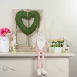 Northlight 29" Pink & Cream Sitting Gnome With Knitted Hat Figure 9 Northlight 29" Pink & Cream Sitting Gnome With Knitted Hat Figure -Northlight D587359S 2