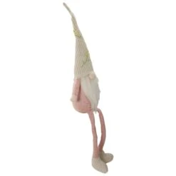 Northlight 29" Pink & Cream Sitting Gnome With Knitted Hat Figure 10 Northlight 29" Pink & Cream Sitting Gnome With Knitted Hat Figure -Northlight D587359S 3