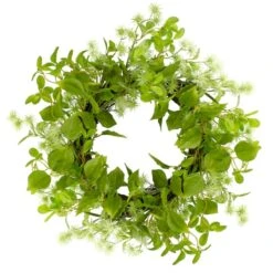 Northlight 18" Green Jujube Floral & Foliage Springtime Wreath 8 Northlight 18" Green Jujube Floral & Foliage Springtime Wreath -Northlight D587361S 1 1