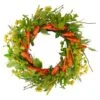 Northlight 22" Orange & Yellow Carrot & Berry Foliage Easter Floral Spring Wreath 1 Northlight 22" Orange & Yellow Carrot & Berry Foliage Easter Floral Spring Wreath -Northlight D587388S 1