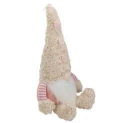 Northlight 18" Pink Striped Sitting Spring Plush Gnome Figure 11 Northlight 18" Pink Striped Sitting Spring Plush Gnome Figure -Northlight D587391S 3