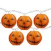 Northlight 10ct. Orange Jack-O-Lantern Paper Lantern Halloween Lights