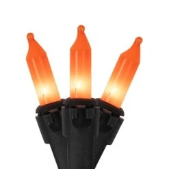 Northlight 100ct. Orange Mini Halloween Light Set 13 Northlight 100ct. Orange Mini Halloween Light Set -Northlight D668593S 11
