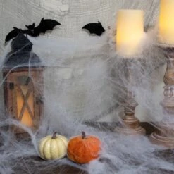 Northlight White Stretchable Spider Web Halloween Decoration -Northlight D668605S 2