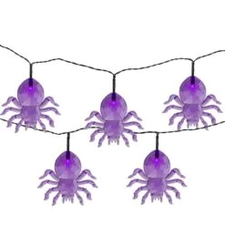 Northlight 39 Northlight 10ct. Purple LED Spider Halloween Lights