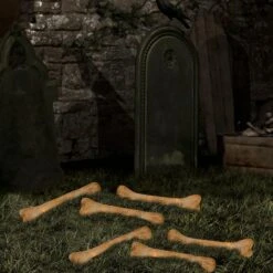 Northlight 6ct. Bone Shaped Halloween Lights -Northlight D668616S 2