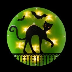 Northlight Lighted Black Cat Halloween Window Silhouette 10 Northlight Lighted Black Cat Halloween Window Silhouette -Northlight D668621S 3