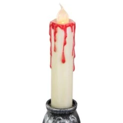 Northlight 14" Antique Silver Skull Trio Halloween Candelabra Décor 10 Northlight 14" Antique Silver Skull Trio Halloween Candelabra Décor -Northlight D668622S 3