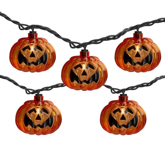 Northlight 10ct. Jack-O-Lantern Shaped Halloween Lights 4 Northlight 10ct. Jack-O-Lantern Shaped Halloween Lights - Image 2