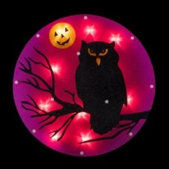 Northlight Lighted Owl Halloween Window Silhouette -Northlight D668628S 3